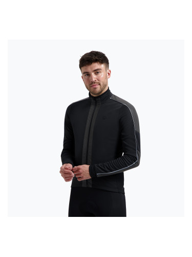 Мъжко яке за колоездене Rogelli Essential Winter Hi Vis black
