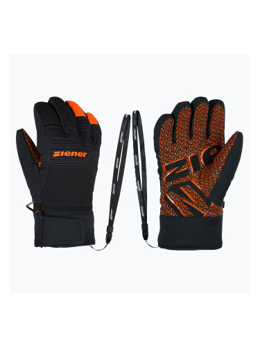 Детски скиорски ръкавици ZIENER Lanus-Z AS PR bright orange