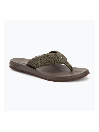 Мъжки джапанки Tommy Hilfiger Molded Web Beach Sandal army green