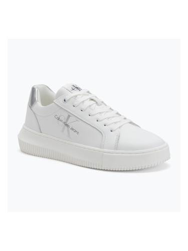 Calvin Klein дамски обувки YW0YW01224 Cupsole Mono Lth Wn white/silver