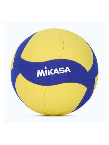 Волейболна топка Mikasa VS123W yellow/blue, размер 5