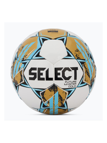 Футболна топка SELECT Futsal Future Master Gold Fifa v25 white/gold размер 4