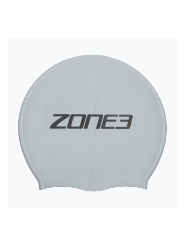 Шапка за плуване ZONE3 Extra Long Hair silver