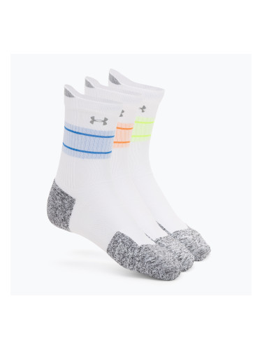 Чорапи Under Armour Velociti Run Cushion 3 чифта white/white/reflective
