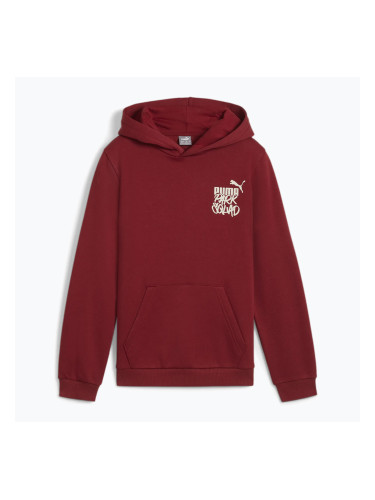 Детски суитшърт PUMA ESS+MIS 90s Hoodie FL интензивно червено