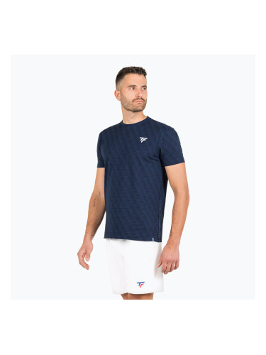 Мъжка тениска за тенис Tecnifibre Graphic Tee Stretch merine