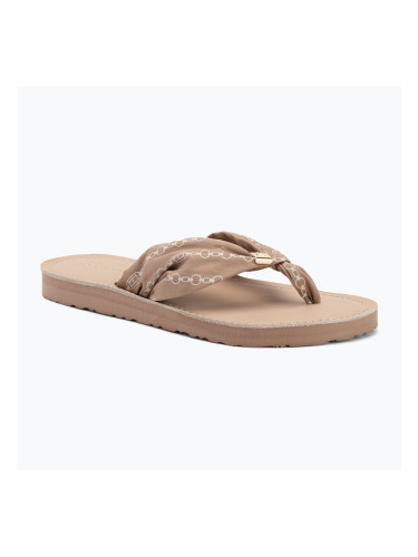 Дамски джапанки Tommy Hilfiger Chain Print Elevated Sandal claystone