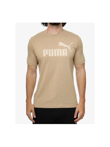 PUMA Essentials Logo Tee Beige