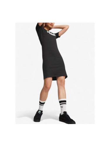PUMA Essentials Slim Fit Tee Dress Black
