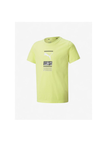 PUMA Alpha Graphic Tee Yellow