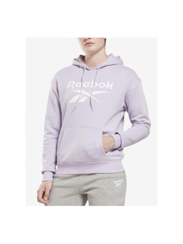 REEBOK Identity Big Logo Fleece Hoodie Purple