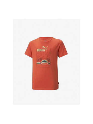 PUMA Essentials+ Street Art Summer Tee Orange