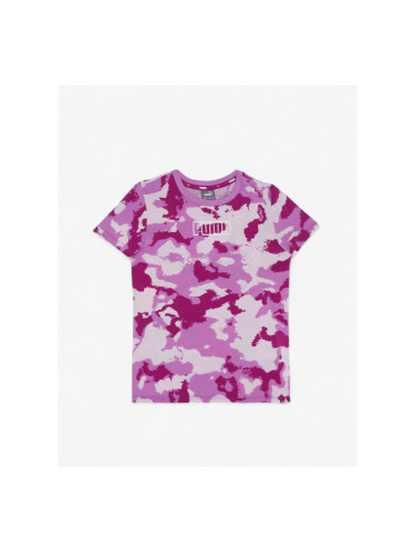 PUMA Alpha All Over Print Tee Pink