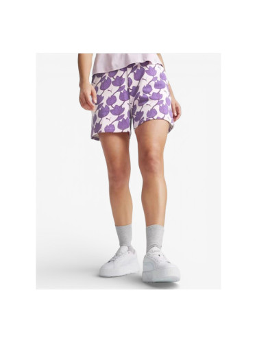 PUMA Essentials+ Blossom 5 Aop Shorts Purple