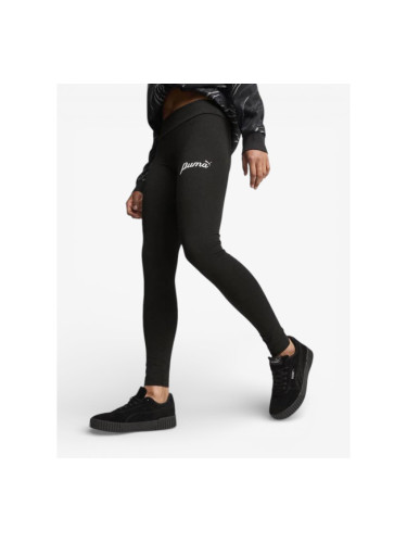 PUMA Essentials+ Script Leggings Black