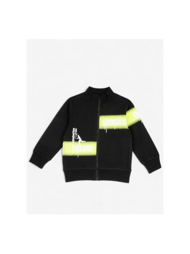 CHICCO Boys Full-Zip Track Top Black/Yellow