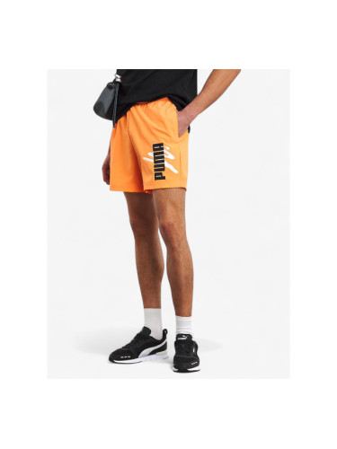 PUMA Essentials Logo Lab Cat Woven Shorts Orange