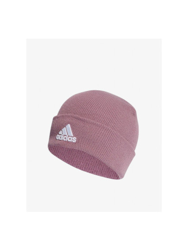 ADIDAS Logo Cuffed Beanie Purple