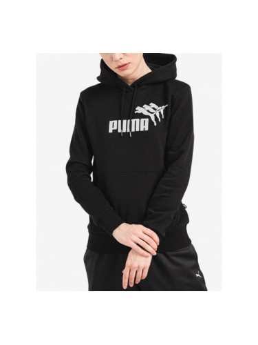 PUMA  Essentials+ Metallic Spark Hoodie Black