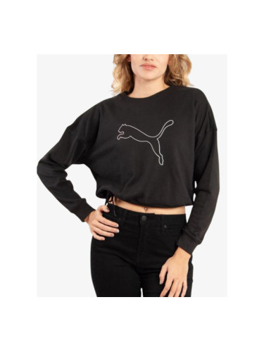 PUMA Nova Shine Pull Over Sweatshirt Black