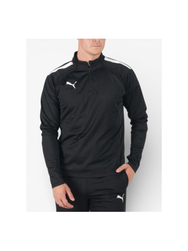 PUMA Тeam Liga Quarter-Zip Football Top Black/White