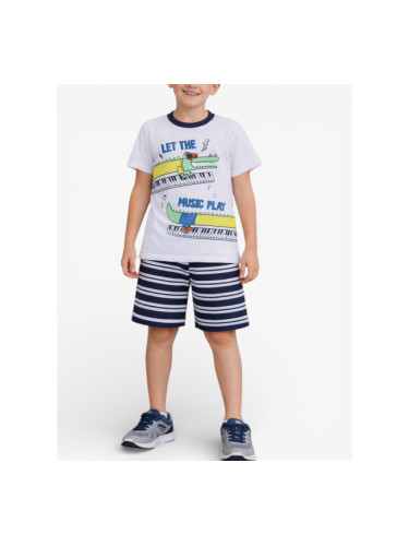 CHICCO Boys Shorts And Tee Set White/Blue