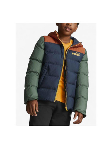 PUMA Colorblock Hooded Jacket Blue/Green 