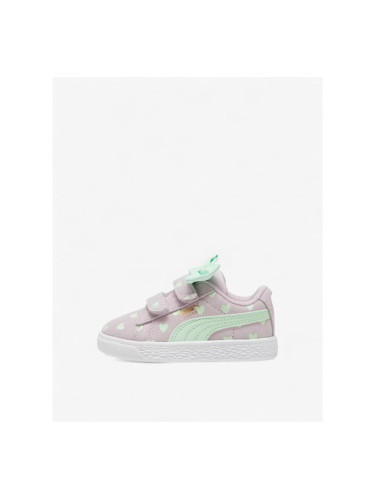 PUMA Suede Classic Re-Bow Shoes Purple/Green