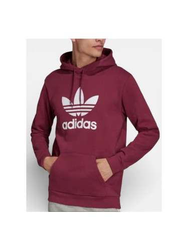 ADIDAS Originals Adicolor Classics Trefoil Hoodie Burgundy