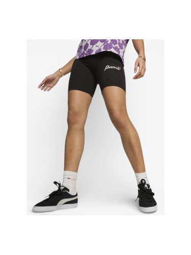PUMA Essentials Script Biker Shorts Black