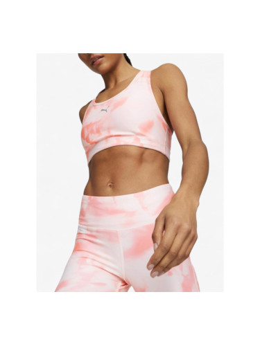 PUMA Run 4Keeps Mid Impact Bra Pink