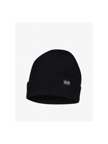 JACK WOLFSKIN Ribbed Beanie Black