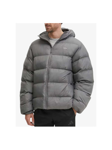 ADIDAS Originals Tonal Hooded Puffer Jacket Grey