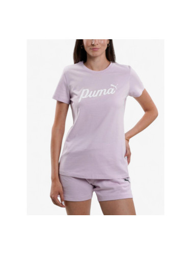 PUMA Essentials+ Script Tee Purple
