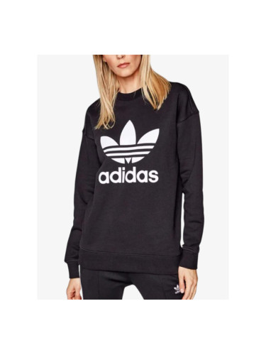 ADIDAS Trefoil Crew Regular Fit Sweatshirt Black