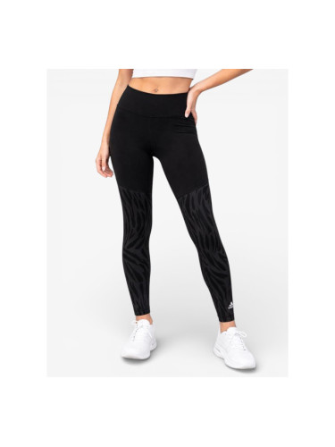 ADIDAS Optime Aeroready Training Stretch Graphic Leggings Black