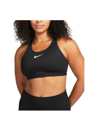 NIKE Dri-FIT Swoosh High-Support Unpadded Bra Black