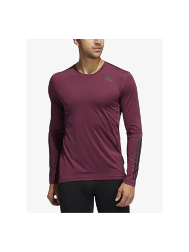 ADIDAS Techfit 3-Stripes Fitted Long Sleeve Top Purple
