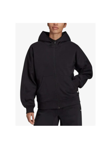ADIDAS Sportswear Studio Lounge Fleece Full-Zip Hoodie Black