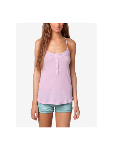 BERSHKA Lace Detail Top Pink