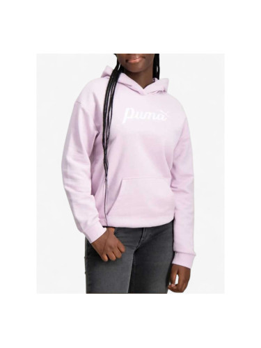 PUMA Essentials+ Script Hoodie Grape Mist
