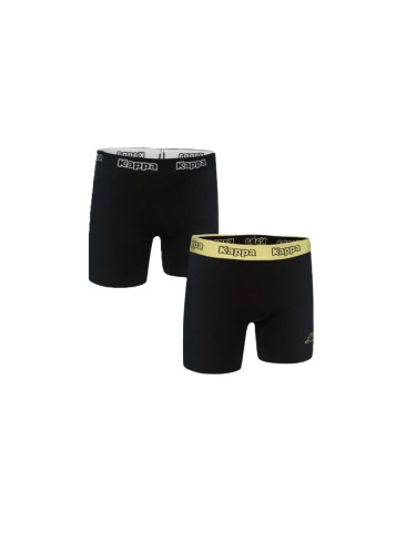 KAPPA 2-Pack Boxershorts Black/Lime