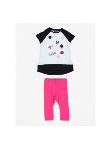 CHICCO Girls Leggings And Tee Set White/Pink