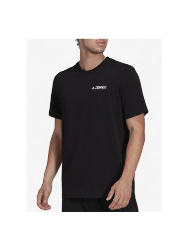 ADIDAS Terrex Mountain Landscape Graphic Tee Black