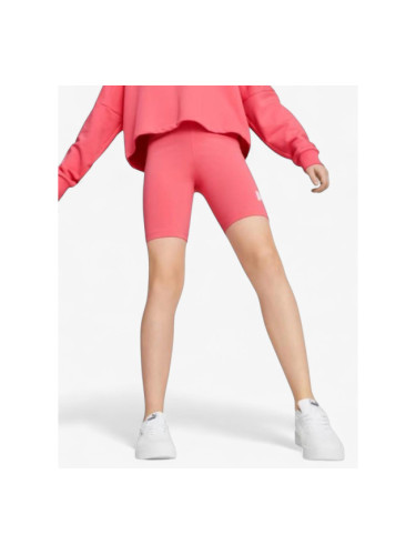 PUMA Essentials Logo Short Tights Pink