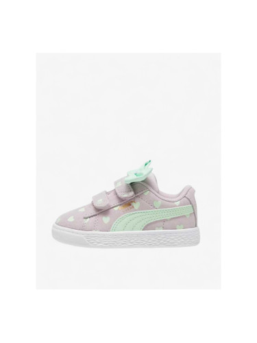 PUMA Suede Classic Re-Bow Shoes Purple Jr