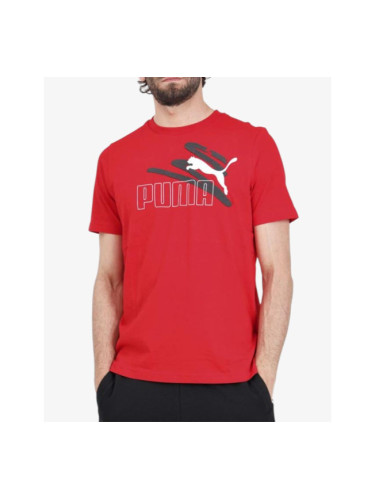 PUMA Essentials+ Logo Lab Summer Tee Red M