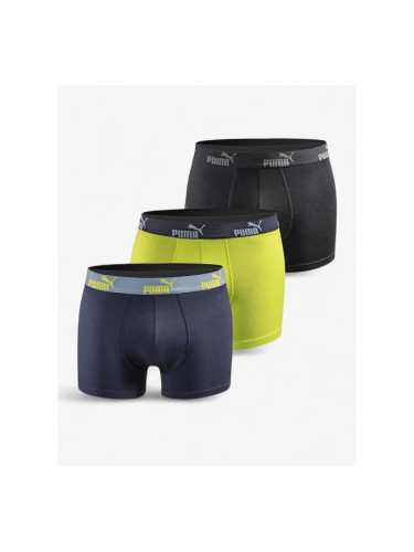 PUMA 3-Packs Boxer Shorts Blue/Lime