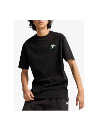PUMA Downtown Relaxed Graphic Tee Black