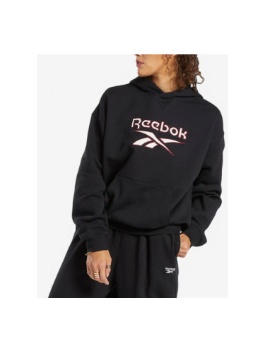 REEBOK Archive Classics Big Logo Fleece Hoodie Black